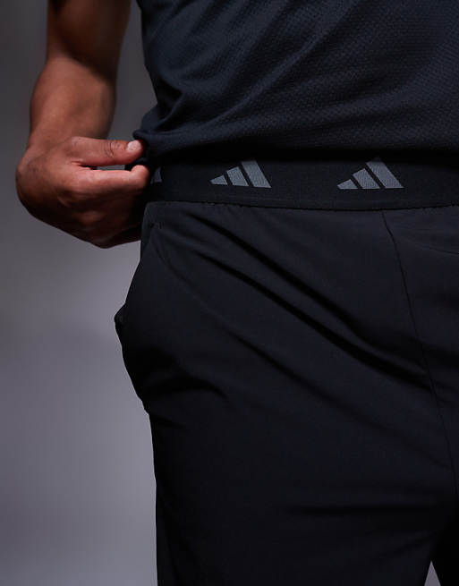 Adidas Training Gym+ 3 Stripe Shorts In Black