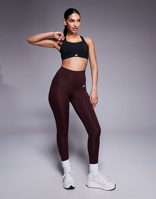 Adidas Training High Support Sports Bra In Black