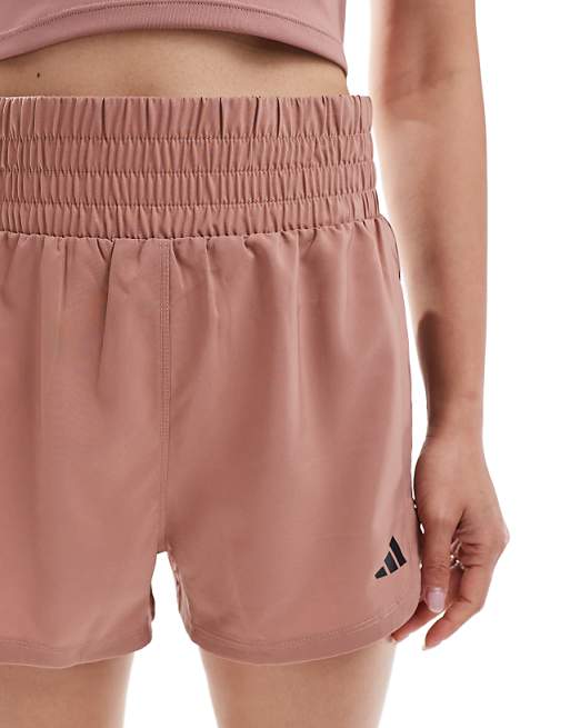 Adidas Training High Waist Pacer Short In Clay