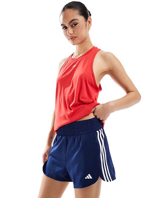 adidas Training high waist pacer short in navy