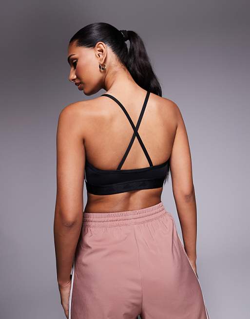 Adidas Training Hyperglam Bralette In Black