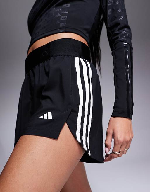adidas Training Hyperglam woven shorts in black