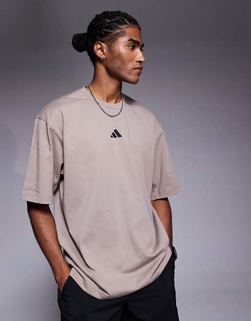 adidas Training Power t-shirt in chalky brown
