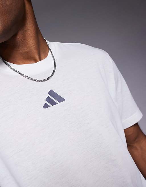 Adidas Training T-shirt With Progress Back Print In White