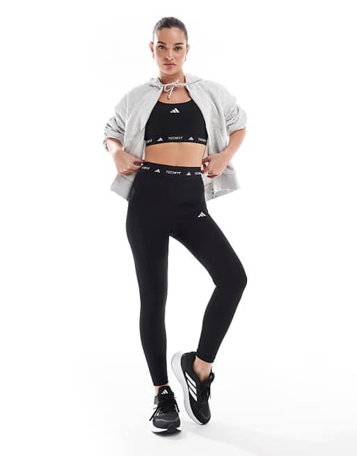 Adidas Training Tech Fit 7/8 Sculpt Leggings In Black