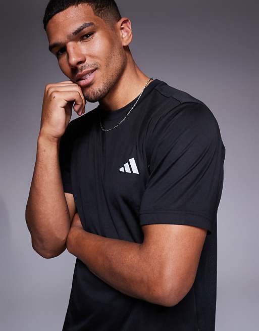 adidas Training tech t-shirt in black