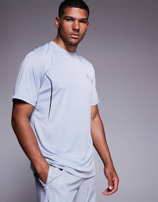 adidas Training tech t-shirt in grey