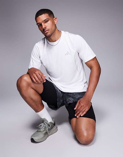 adidas Training tech t-shirt in white