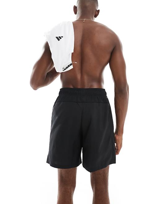 Adidas Training Train Essentials 5 Inch Woven Shorts In Black