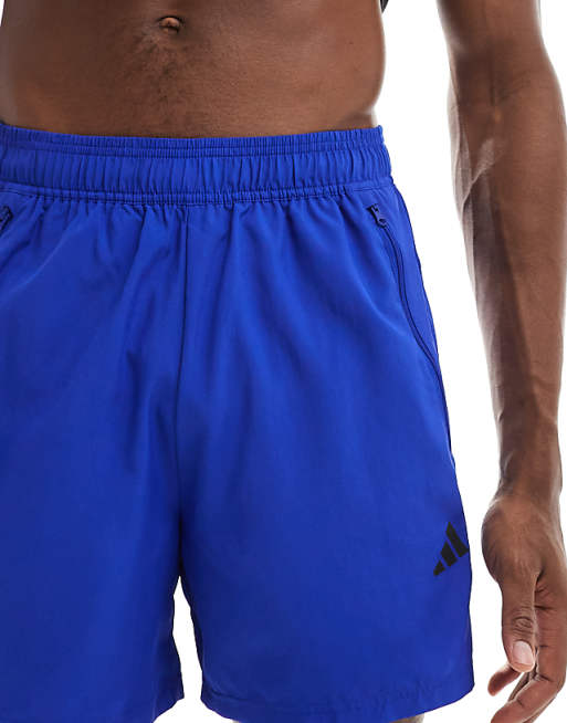 Adidas Training Train Essentials 7 Inch Woven Shorts In Blue