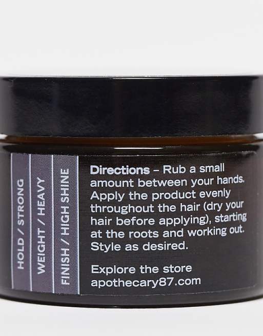 Apothecary 87 Hair Styling Grease Pomade 50ml