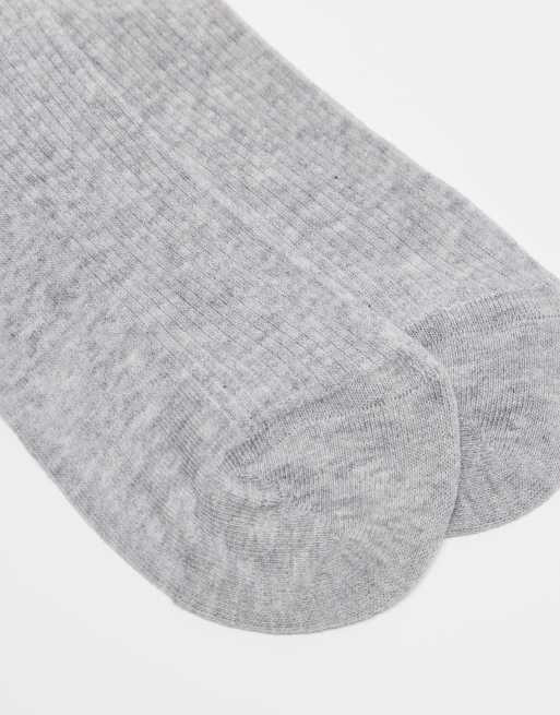 ARKET 3-pack Cotton Rib Socks In Light Grey Dark Grey And Black