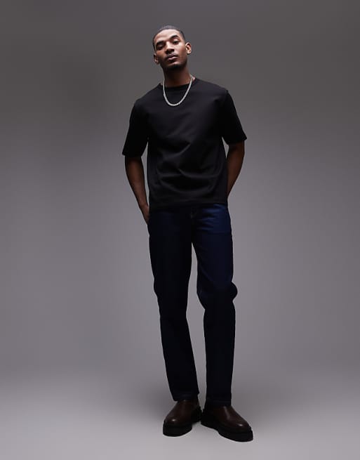 ARKET Heavyweight Jersey Oversized T-shirt In Black