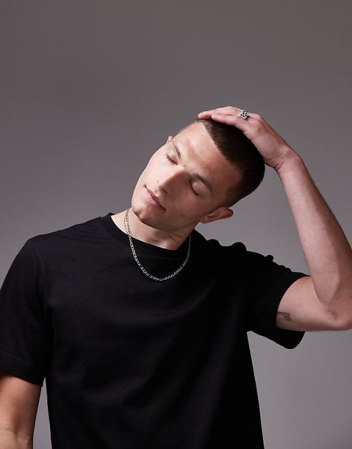 ARKET heavyweight jersey t-shirt in black