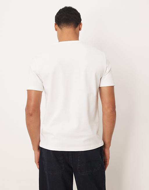 ARKET Pure Cotton Heavyweight Slim Fit T-shirt In White