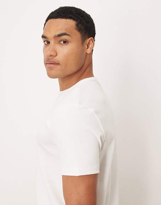 ARKET Pure Cotton Heavyweight Slim Fit T-shirt In White