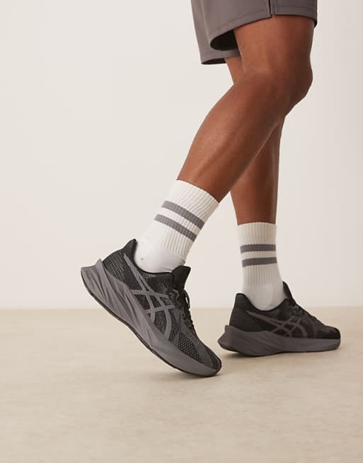 Asics Dynablast 5 running trainers in carbon and black