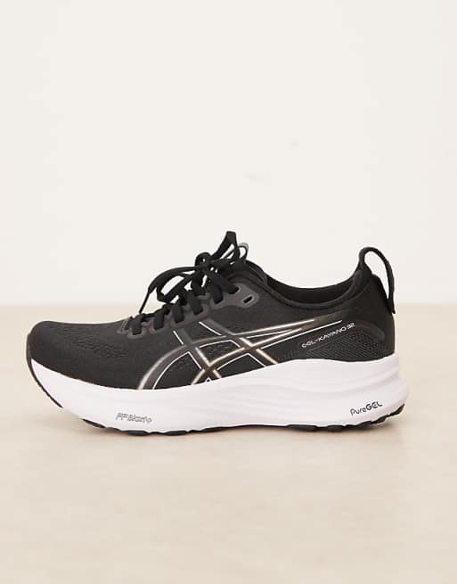 Asics Gel-Kayano 32 Running Trainers In Black And White