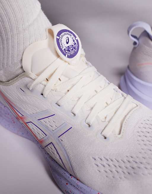 Asics Gel-Kayano 32 Tokyo Running Trainers In Cream And Edo Purple
