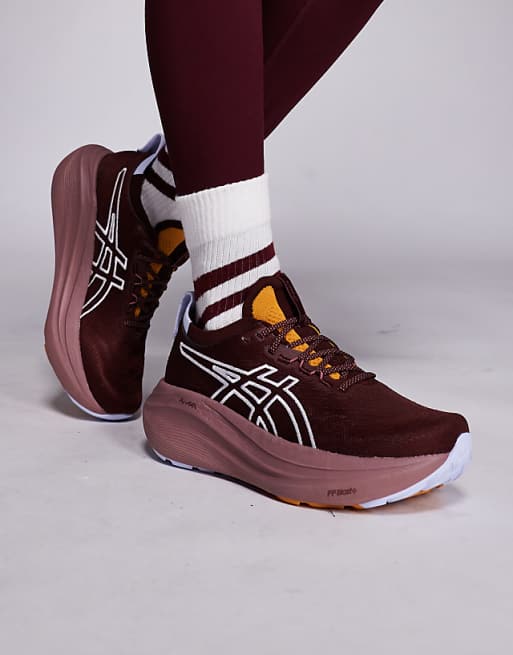 Asics Gel-Nimbus 27 Tr running trainers in red