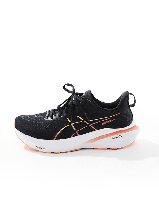 Asics Gt-2000 13 Stability Running Trainers In Black And Orange