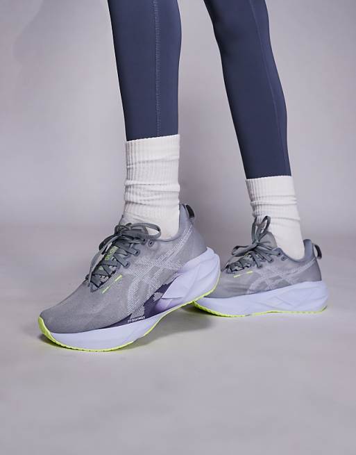 Asics Novablast 5 running trainers in grey