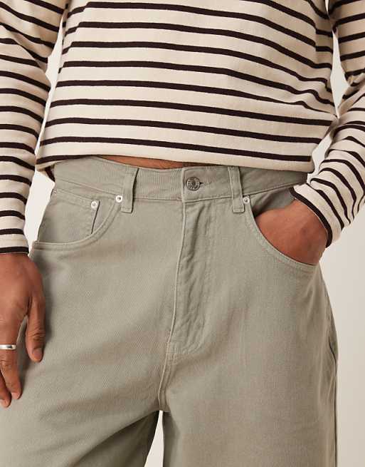 ASOS DESGIN Denim Jort In Grey
