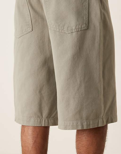 ASOS DESGIN Denim Jort In Grey
