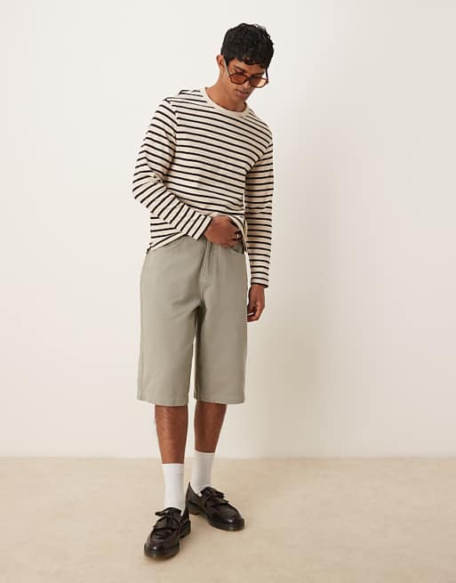 ASOS DESGIN denim jort in grey