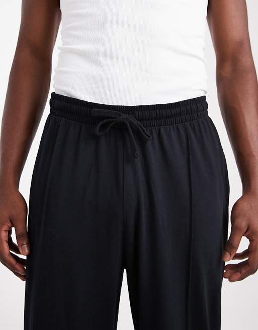 ASOS DESIGN 2 Pack Lounge Bottoms In Black And Grey Marl