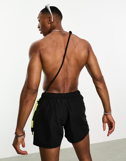 ASOS DESIGN 2 Pack Swim Shorts In Short Length In Black/white SAVE