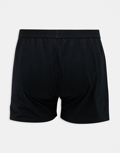 ASOS DESIGN 3 Pack Boxers In Black
