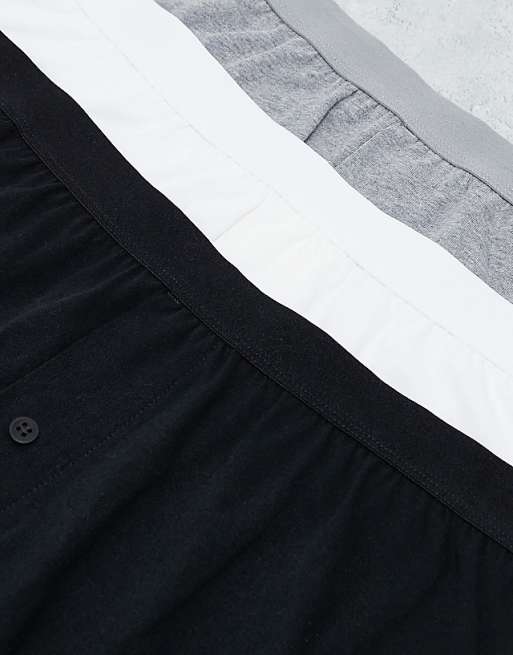 ASOS DESIGN 3 Pack Boxers In Multi