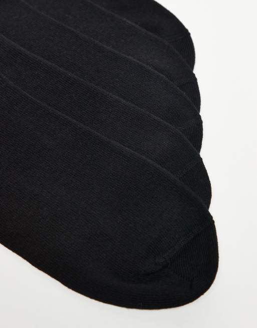 ASOS DESIGN 5 Pack Ankle Socks In Black