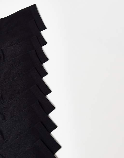 ASOS DESIGN 5 Pack Ankle Socks In Black