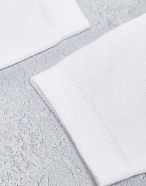 ASOS DESIGN 5 Pack Ankle Socks In White