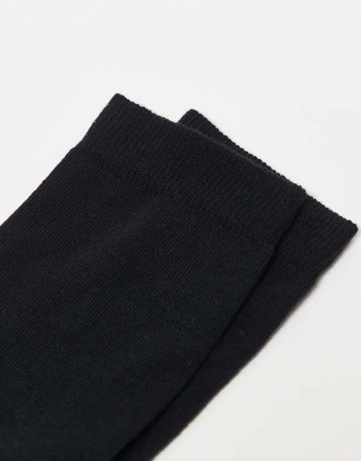 ASOS DESIGN 5 Pack Cotton Rich Socks In Black