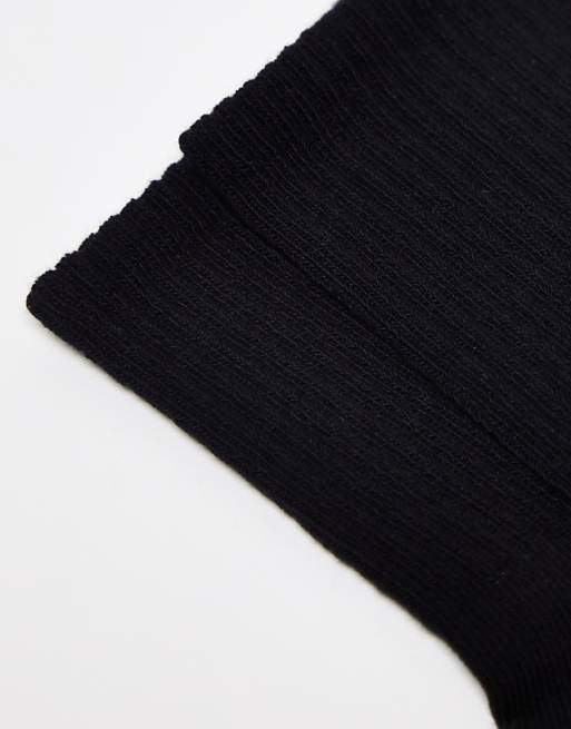ASOS DESIGN 5 Pack Terry Ankle Socks In Black