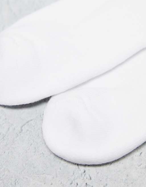 ASOS DESIGN 5 Pack Terry Sole Ankle Socks In White