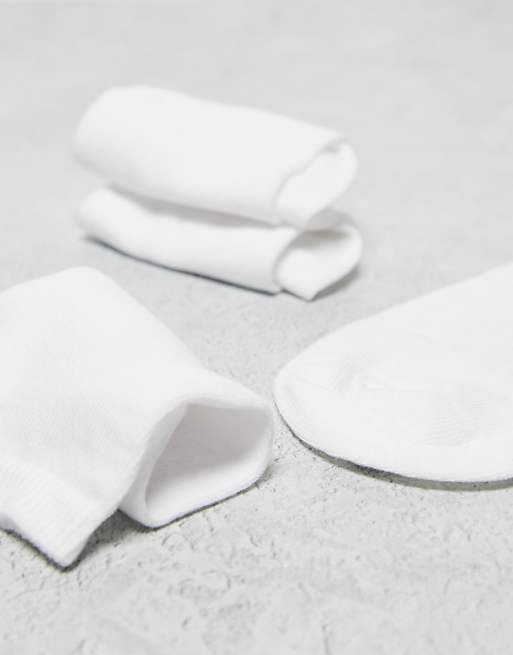 ASOS DESIGN 5 Pack Trainer Socks In White