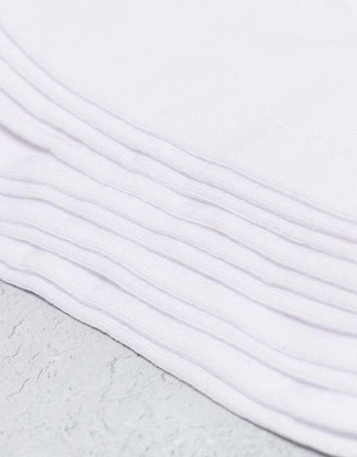 ASOS DESIGN 5 Pack Trainer Socks In White