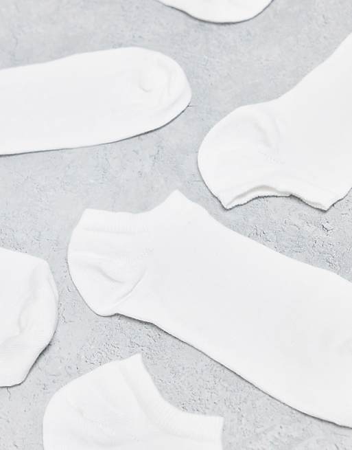 ASOS DESIGN 7 Pack Trainer Socks In White