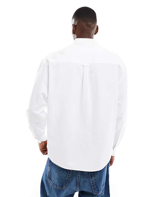 ASOS DESIGN 90s Oversized Oxford Shirt In White