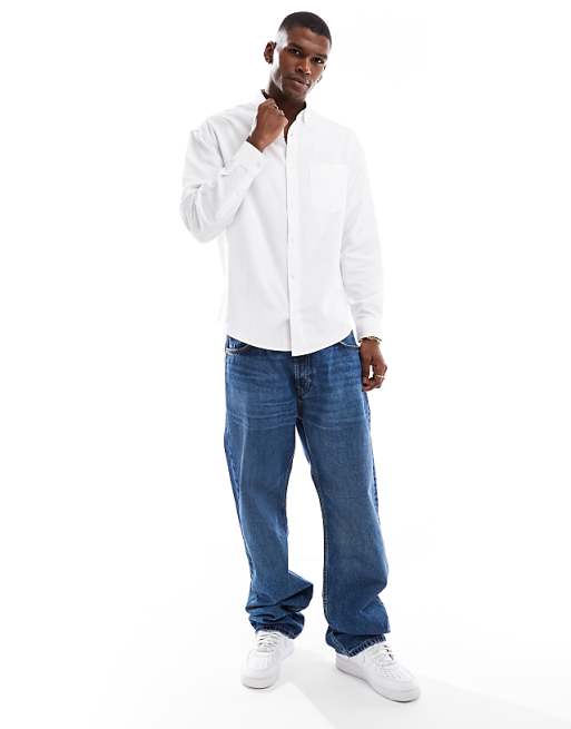 ASOS DESIGN 90s Oversized Oxford Shirt In White