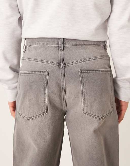 ASOS DESIGN Baggy Jean In Grey Wash