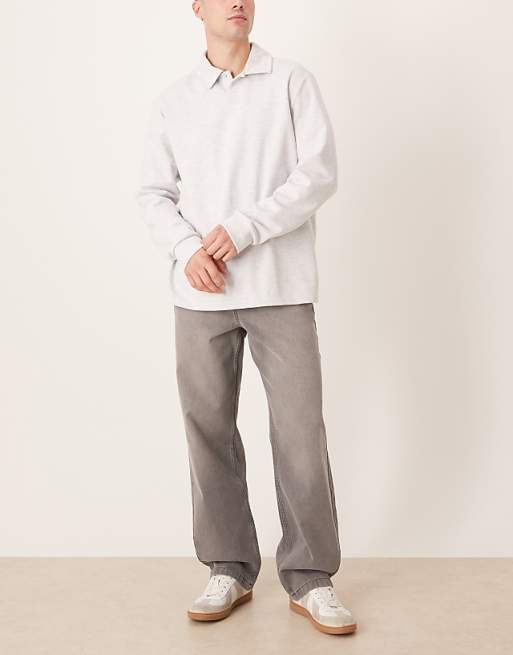 ASOS DESIGN baggy jean in grey wash