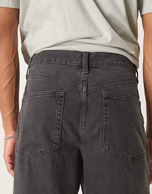 ASOS DESIGN Baggy Jeans In Washed Black