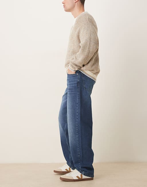 ASOS DESIGN Baggy Leg Jean In Vintage Wash