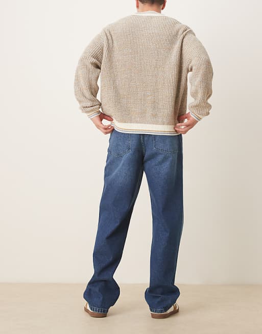 ASOS DESIGN Baggy Leg Jean In Vintage Wash