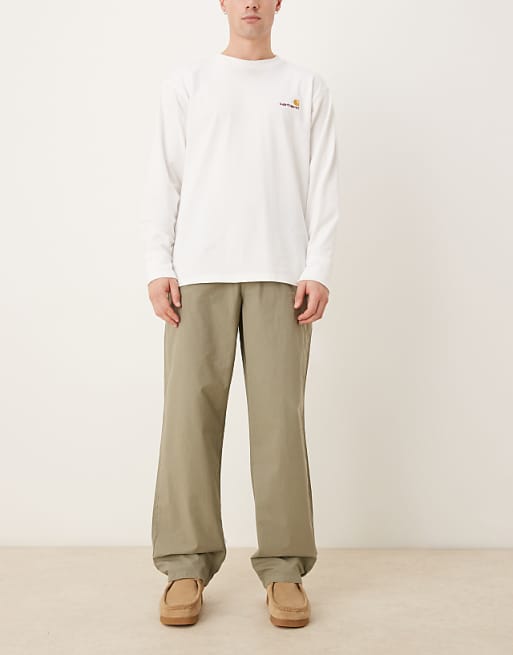 ASOS DESIGN Baggy Pull On Trouser In Green